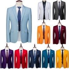 Men Multicolor Two Button Slim