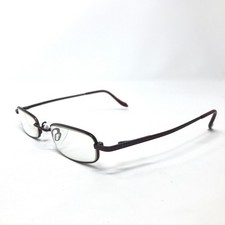 Specsavers Unisex 90 Glasses Frames Red Oval Eyeglasses Spectacles Frame Only