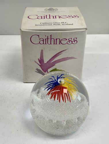 Art glass paperweight - , signed