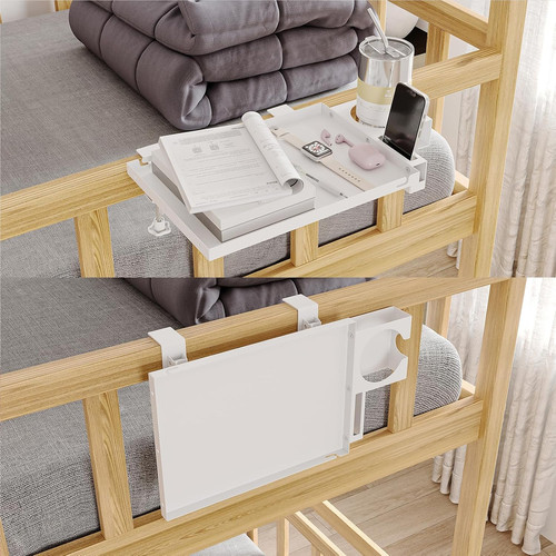 Metal bedside shelf table - bedside, tray