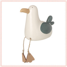 Sitting porcelain seagull - sitting,