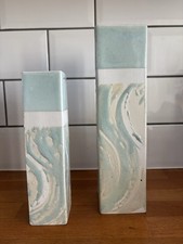 Studio Pottery Vase Pair Nancy