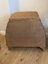 Vintage Wicker Storage Ottoman