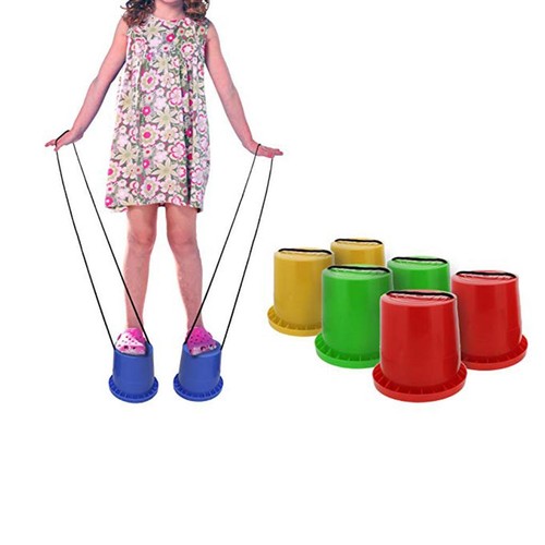 Pair jumping stilts walk - 1,