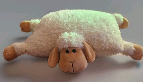 White fluffy sheep soft - sheep, toy