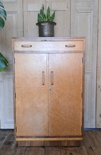 Art deco tallboy cabinet - art,