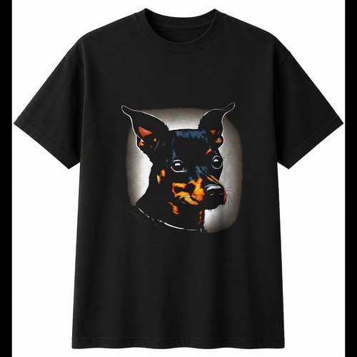 Charcoal miniature pinscher - miniature,