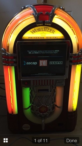 Wurlitzer princess jukebox - wurlitzer,