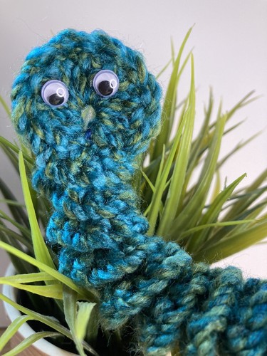 Green cheeky worry worm with - green,
