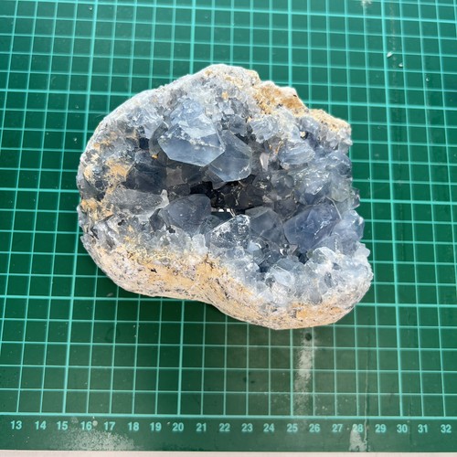 Celestite geode - (pale, blue)