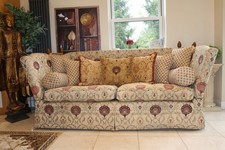 luxury DAVID GUNDRY manhattan major, drop arm knole sofa 4 seater RRP £7800