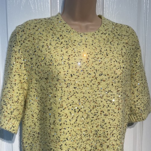 Zara buttercup yellow sequined - buttercup,