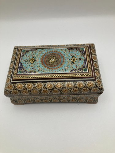 Persian khatamkari jewelry box - jewelry,