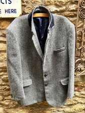 Brook Taverner Harris Tweed Jacket Men's 48R Herringbone