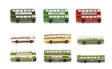 EFE '1:76' SCALE LOT OF 9 ASSORTED SINGLE/DOUBLE DECKER DIE CAST MODEL BUSES
