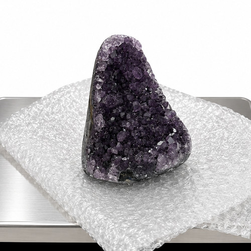 Natural amethyst crystal geode - natural,