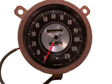 AC speedometer classic car dashboard part 120 MPH + trip wire adjustment knob