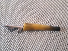 Vintage Trav-L Bar Bottle Opener Marbalized Bakelite Handle 6” Art Decor