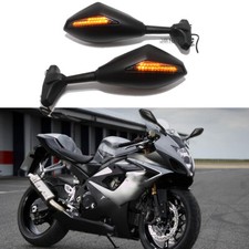 Motorcycle LED Turn Signals Light Mirrors For Suzuki Katana 600F 750F 1998-2007