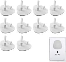 10Pk Plug Socket Covers Baby Child Proof Home Safety Electrical 3 Pin Plug Cap