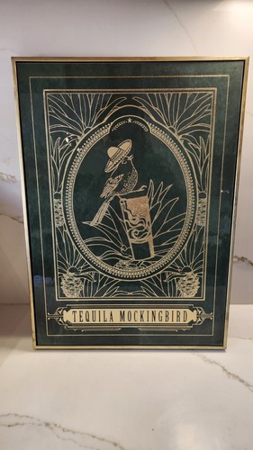 Art deco tequila mockingbird