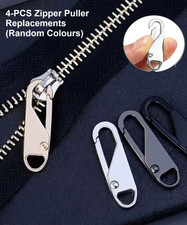 4x Zipper Puller Repair Metal