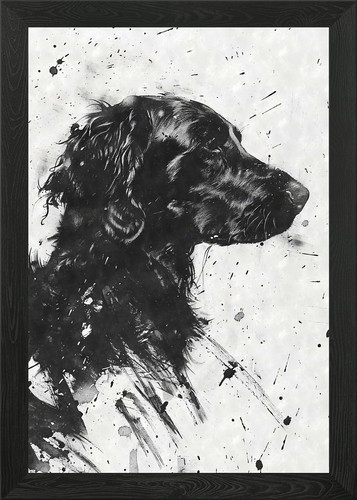Flatcoated retriever ink - flatcoated,