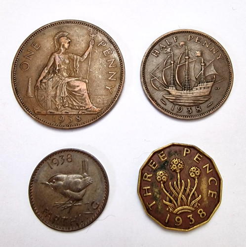 1938 george pre decimal - 1938, vi