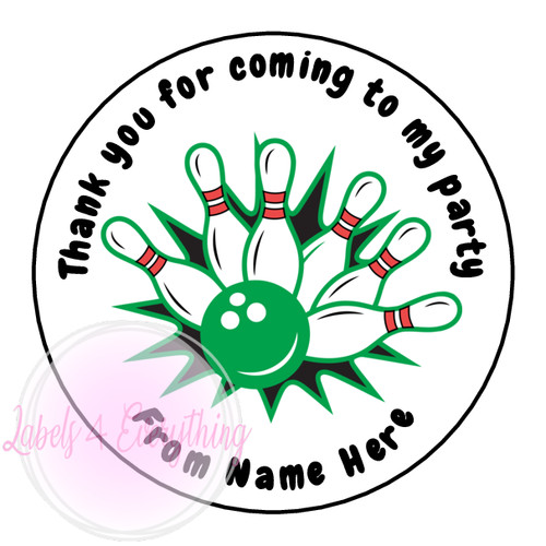 Personalised bowling party - personalised,