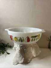 Vintage Harvest Vegetables JAJ Pyrex  Dish  Bowl