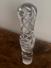 Vintage Long Heavy Solid Glass