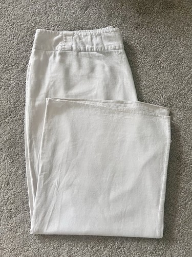 Evans size white linen - 22,