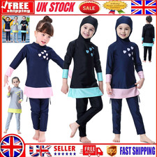 Girls Kids Islamic Muslim Swimwear Swimming Costume Modest Burkini Beach Wear? 