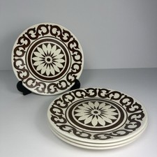 J & G Meakin - Maidstone “Bianca” - 4 x Side Plates 17.5cm Diameter - 70s Retro