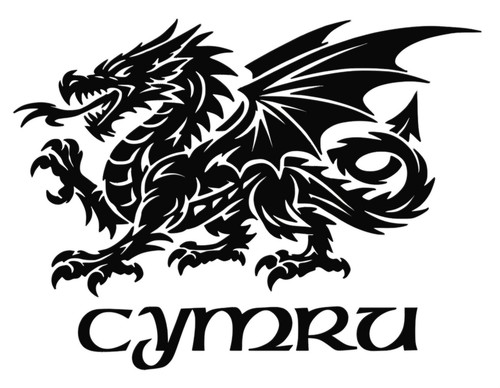 Welsh dragon cymru decal - cymru,