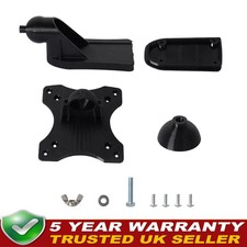 Pivoting TV Bracket And Wall Mount Black Caravan Motorhome Campervan Boat
