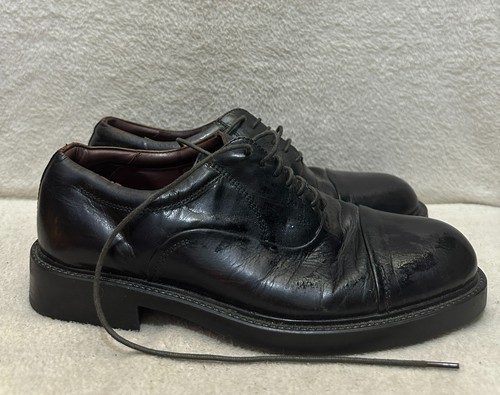 Barratts black leather - , oxford
