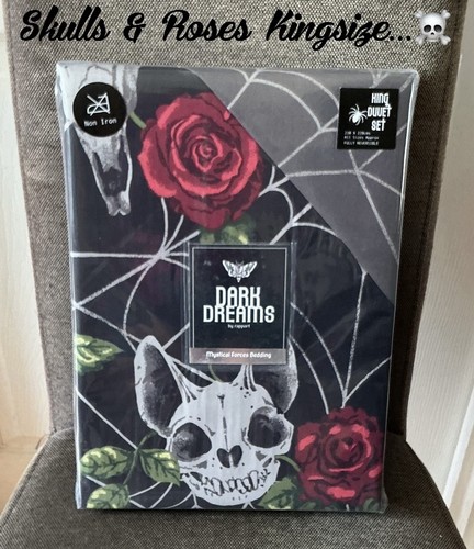 Skulls roses kingsize - skulls,