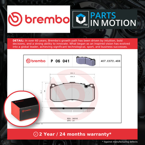 Brake pads set - brake, 123d