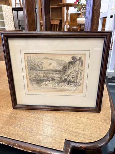 Framed print antique - framed,