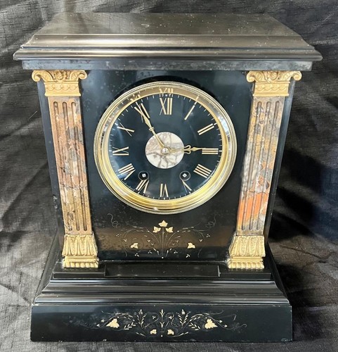 Antique french marble - , clock