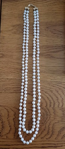 Vintage double strand faux - vintage,