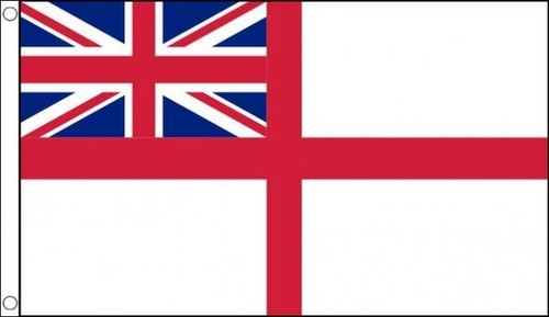 White ensign flag - white, x