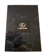 1990 LEXUS LS400 car sales brochure price list. UK catalogue