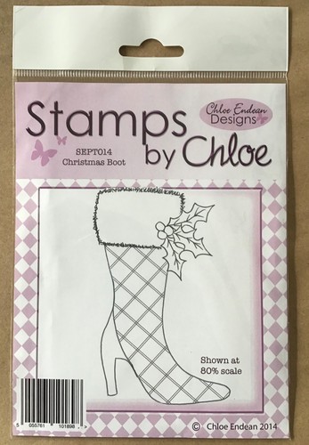 Christmas boot photopolymer - christmas,