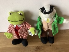 2001 McDonald’s ‘Toad And Badger’ Wind In The Willows Plush Happy Meal Toys VGC