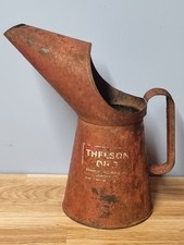THELSON OILS Kenneth Thelwall Ltd   QUART MOTOR OIL VINTAGE GARAGE POURER JUG
