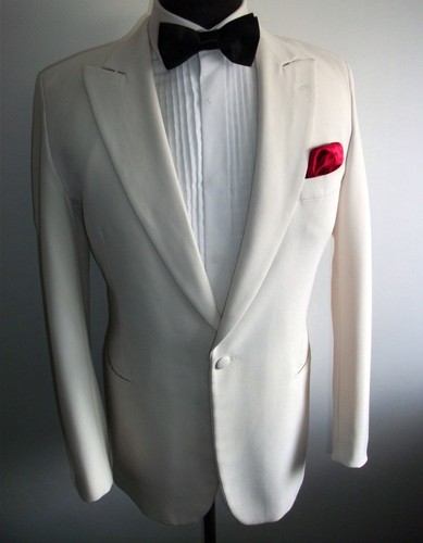 Ivory cream tuxedo dinner suit - tuxedo,