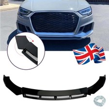 Front Bumper Spoiler Lip Splitter Black UK For AUDI A3 A4 A5 A6 A7 A7 A8 Q3 BT