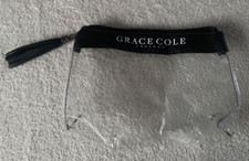 Grace Cole Clear Black Makeup Bag With Tassel